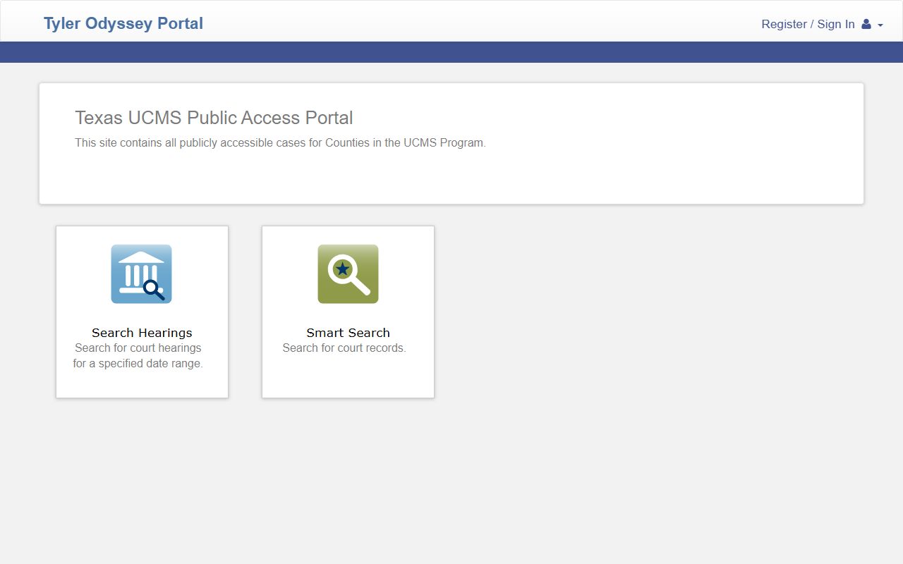 Colorado County court records after arrest Texas UCMS Public Access Portal